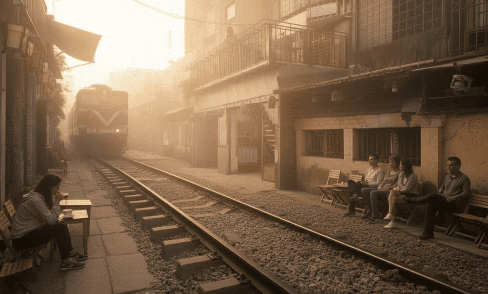 Safety is important &ndash; keep a safe distance when the train passes